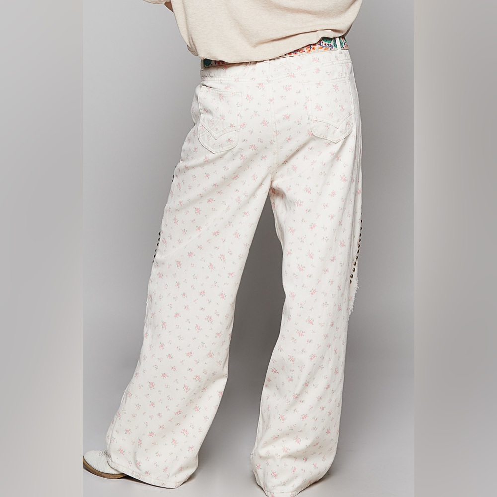 💥 POL “Wild Rose Pants” | Pink/White - Picture 8 of 9